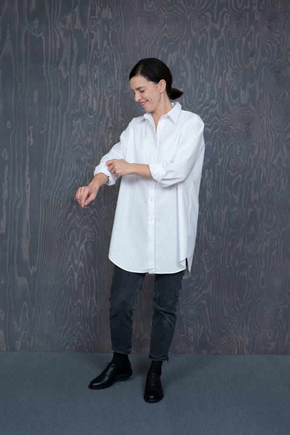 KAAVA OVERSIZED SHIRT valkoinen